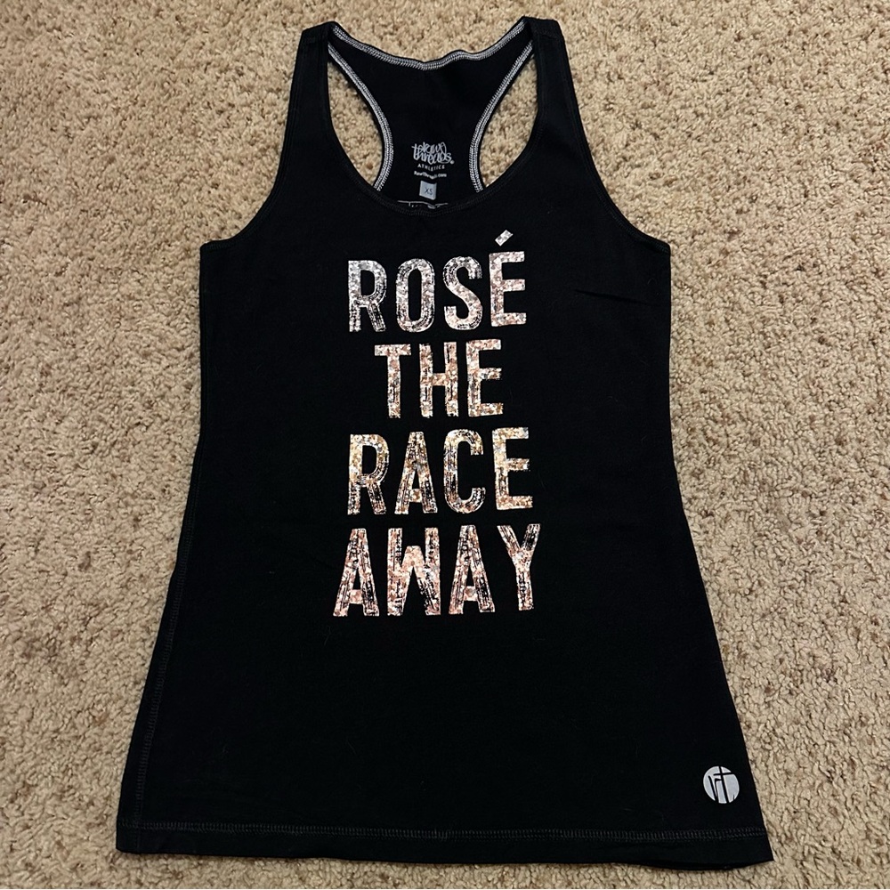 Raw Threads Rosé the Race Away Running Tank XS